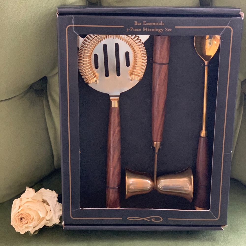 NIB Anthropologie 3-piece Mixology Set
